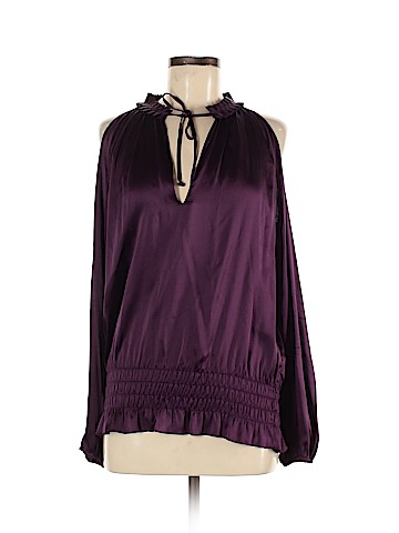 Ramy Brook Long Sleeve Silk Top (view 1)