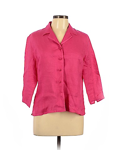 Talbots 3/4 Sleeve Button-Down Shirt (view 1)