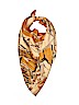 Unbranded 100% Silk Print Tan Silk Scarf One size - photo 1