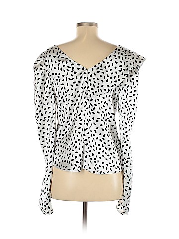 Self-Portrait Long Sleeve Blouse (view 2)