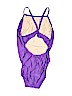Speedo 100% Polyester Purple One Piece Swimsuit Size 16 - photo 2