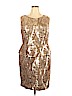 Adrianna Papell 100% Polyester Gold Cocktail Dress Size 18 - photo 1