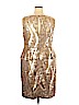 Adrianna Papell 100% Polyester Gold Cocktail Dress Size 18 - photo 2