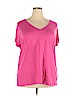 Ava & Viv Pink Short Sleeve T-Shirt Size 2X - photo 1