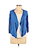 Worthington 100% Acrylic Blue Cardigan Size L (petite) - photo 1