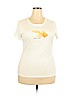 Maison Jules 100% Cotton Ivory Short Sleeve T-Shirt Size XXL - photo 1
