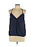 Lily White 100% Polyester Blue Sleeveless Blouse Size L - photo 1