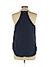 Lily White 100% Polyester Blue Sleeveless Blouse Size L - photo 2