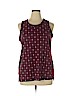 Sonoma Goods for Life 100% Polyester Burgundy Sleeveless T-Shirt Size XL - photo 1