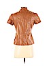 Wet Seal 100% Polyurethane Brown Leather Jacket Size M - photo 2