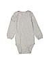 Carter's 100% Cotton Solid Gray Long Sleeve Onesie Size 18 - photo 1