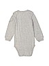 Carter's 100% Cotton Solid Gray Long Sleeve Onesie Size 18 - photo 2