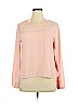 Meraki 100% Polyester Pink Long Sleeve Blouse Size XL - photo 1