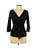 Ann Taylor Black 3/4 Sleeve Top Size L (petite) - photo 1