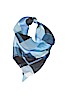 Adrienne Vittadini 100% Silk Print Blue Silk Scarf One size - photo 1