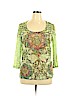 Assorted Brands Green 3/4 Sleeve Top Size XL - photo 1