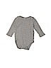 Baby Gap 100% Cotton Solid Gray Long Sleeve Onesie Size 6-12 mo - photo 1