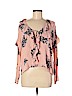 BP. 100% Rayon Pink Long Sleeve Blouse Size M - photo 1