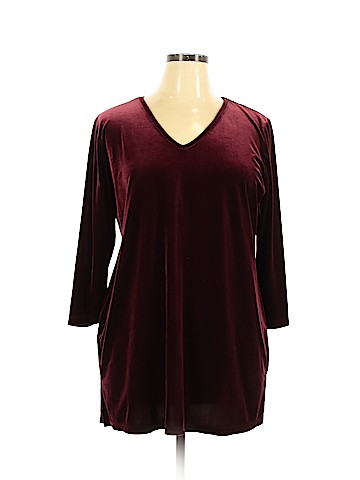 Susan Graver 3/4 Sleeve Top (view 1)