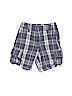 Wes & Willy 100% Cotton Plaid Blue Cargo Shorts Size 4T - photo 1