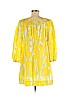 BCBGMAXAZRIA 100% Silk Yellow Casual Dress Size M - photo 2