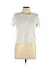 American Eagle Outfitters White Short Sleeve Henley Size L - photo 1