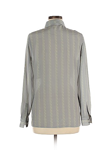 Reiss Long Sleeve Silk Top (view 2)