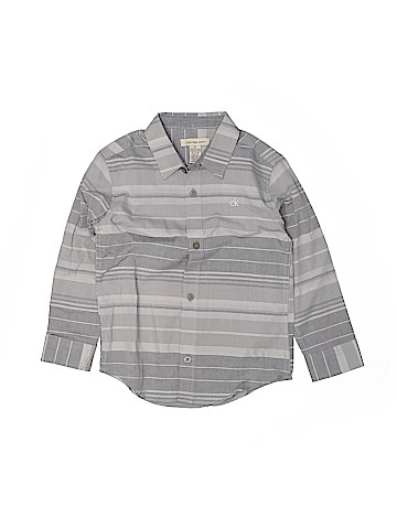 CALVIN KLEIN JEANS Long Sleeve Button-Down Shirt (view 1)