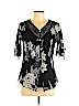 Appointments Black Short Sleeve Blouse Size L (petite) - photo 1