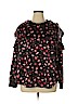 Lane Bryant 100% Polyester Black Long Sleeve Blouse Size 14 - photo 1