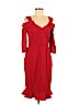 MIKAEL AGHAL 100% Polyester Red Cocktail Dress Size 8 - photo 1