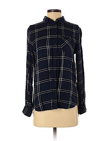 Topshop Long Sleeve Button-Down Shirt (view 1)