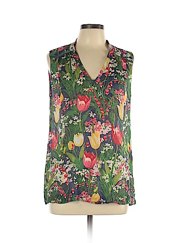 Tory Burch Sleeveless Silk Top (view 1)