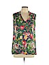 Tory Burch 100% Silk Green Sleeveless Silk Top Size 10 - photo 1