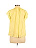 H&M 100% Viscose Yellow Short Sleeve Blouse Size 8 - photo 2
