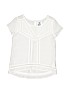 Old Navy 100% Cotton White Short Sleeve Blouse Size 6 - 7 - photo 1
