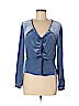 Intermix Blue Long Sleeve Blouse Size 6 - photo 1