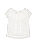 Old Navy 100% Cotton White Short Sleeve Blouse Size 6 - 7 - photo 2