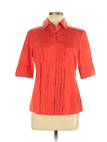 Lafayette 148 New York Short Sleeve Button-Down Shirt (view 1)
