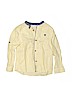 Zara Yellow Long Sleeve Button-Down Shirt Size 4 - 5 - photo 1