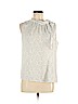 Ann Taylor 100% Polyester White Sleeveless Blouse Size M (petite) - photo 1