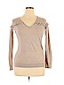 Banana Republic 100% Merino Wool Tan Wool Pullover Sweater Size XL - photo 1