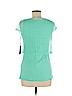 Eric + Lani 100% Viscose Green Short Sleeve Top Size M - photo 2