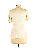 Burning Torch 100% Silk Ivory Short Sleeve Silk Top Size S - photo 2