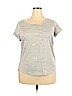 Trinhuology 100% Polyester Silver Short Sleeve Top Size 2X - photo 1
