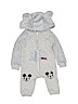Disney Gray One Piece Snowsuit Size 6-9 mo - photo 1