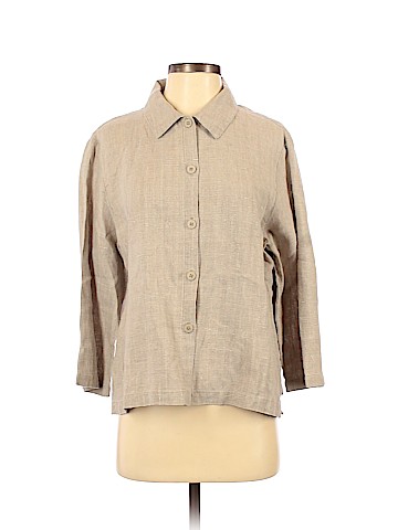 Eileen Fisher 3/4 Sleeve Button-Down Shirt (view 1)