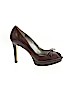 Marc Fisher 100% Leather Brown Heels Size 7 1/2 - photo 1