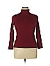 Chelsea & Theodore Burgundy Turtleneck Sweater Size XL - photo 1