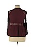 American Eagle Outfitters 100% Viscose Burgundy Long Sleeve Top Size XL - photo 2